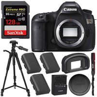 Canon EOS 5DS DSLR Camera (Body Only) with SanDisk Extreme PRO 128GB SDXC Memory Card (UHS-I/Class-10) - International Version (Seller Warranty)