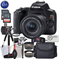 Canon EOS Rebel SL3 DSLR Camera with 18-55mm Lens (Black) with Deluxe Striker Bundle