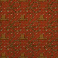 GRAPHICS & MORE Western Cowboy Hats and Roping Pattern Premium Kraft Roll Gift Wrap Wrapping Paper