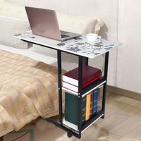 Gotian Mobile Computer Desk, Gaming Desk, Simple Folding Lazy Bedside Laptop Table Desktop Household Home Mobile Small Table Office