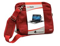 Navitech Red Case / Cover / Bag For Portable DVD Players including, Bush 8737, Bush BDVD 8310, Bush 12" DVD Player