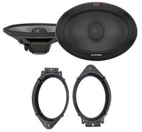Alpine R 6x9 Front Speaker Replacement Kit for 2014-17 Chevrolet Silverado 1500