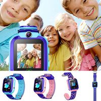 Partm Kids smartwatch with GPS Location Tracker SOS Call, Student Two-Way Voice Wristwatch for Children 3-12 Girls Boys Touch Screen Games Christmas Birthday