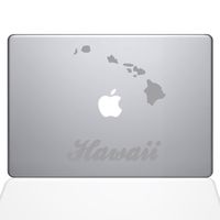 The Decal Guru Hawaii Decal Vinyl Sticker, 11" MacBook Air, Silver (1452-MAC-11A-S)