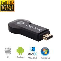 Goldshine 1080P Miracast Dongle, Foxcesd 2.4G Wireless HDMI Display Adapter Mirroring Streaming Videos, Audio, Picture, Music Screen Mirror Airplay DongleI Connector for IOS/Android/Windows/TV/MAC OSX