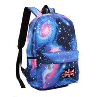 Casual Laptop Backpack Starry Sky Bookbag Rucksack Lightweight School Bag for Women Mens (Starry Sky Blue)