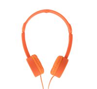 Pop Tone Comfort Headphones with Folding Arms, Orange
