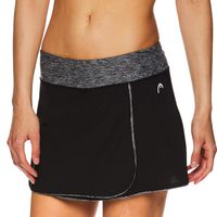 HEAD Women's Athletic Tennis Skort - Performance Training & Running Skirt - Prestige Black, Medium