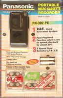 Panasonic RN-302 PK Portable Micro Cassette Recorder Value Pack