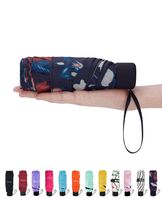 Fidus Mini Compact Sun&Rain Travel Umbrella - Lightweight Portable Umbrella with 95% UV Protection-Mixed Roses