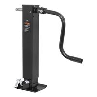 CURT 28512 Direct-Weld Heavy-Duty Trailer Jack Black 12,000 lbs, 12-3/8 Inches Vertical Travel