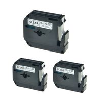 KCMYTONER 3 Pack Compatible for Brother M Tape M121 MK121 M-K121 Black on Clear Label Tape use in P-Touch PT-90 PT-M95 PT-70BM PT-65 PT-85 PT-45 Label Maker (0.35 Inch x 26.2 Ft 12mm x 8m)