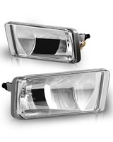 Fog Light for 07-14 Chevy Silverado 1500 2500 3500/ 07-13 Avalanche 07-14 Suburban Tahoe GMC 07-15 Sierra 10-14 Yukon w/ Off-Road Pkg only with Bulbs PS 12V 24W AUTOFREE - 1 Pair(Clear Lens)