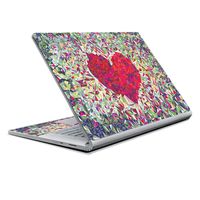 MightySkins Skin Compatible with Microsoft Surface Book 2 13" (2017) - Stained Heart | Protective, Durable, and Unique Vinyl Decal wrap Cover | Easy to Apply, Remove | Made in The USA