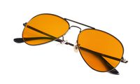 Anti-Blue Blocking Computer Glasses | Amber Orange Readers Block Blue Light | Better Night Sleep Men Women Gunmetal Frame +2.0
