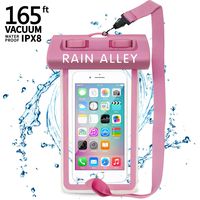 Universal Waterproof Pouch Phone Dry Bag Underwater Case for IPX8 X/XS/XR MAX/8/7/6/6s Plus Samsung Galaxy S9/S8 Huawei up to 6.0",Waterproof Case for Pool Beach Swimming Kayak Travel or Bath- Pink