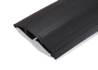 6.5 Feet Cable Protector + Cord Cover - Durable Black PVC is Flexible, Odor Free, Easy to Unroll and Open - Conceal Wires at Home, Office, Warehouse, Workshop, Concerts