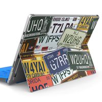 igsticker Ultra Thin Premium Protective Back Stickers Skins Universal Tablet Decal Cover for Microsoft Surface Pro7 / Pro2017 / Pro6 000171 Plate English Word Sign