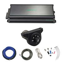 Kicker Marine & Powersports Weather-Resistant 6-Channel Amplifier, Kicker Weatherproof Universal Bluetooth Controller, 8 Gauge OFC Power Amplifier Installation Kit