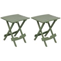 Adams Manufacturing 8500-01-4702 Quik-Fold Side Table, Sage/2 Pack
