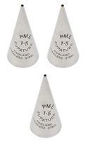 PME Seamless Stainless Steel Supatube, Writer No. 1.5 (Pack of 3)