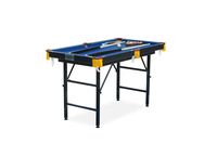 Rack Leo 4-Foot Foldable Billiard/Pool Table (Blue)