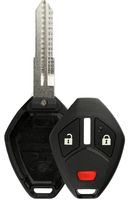 KeylessOption Keyless Entry Remote Uncut Blank Car Key Blade Fob Case Shell Button Pad Outer Cover Repair