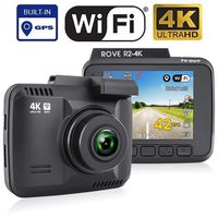 Rove R2-4K Car Dash Cam - 4K Ultra HD 2160P - Built-in WiFi & GPS, Parking Mode