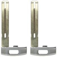 qualitykeylessplus Two Uncut Remote Prox Smart Key Blade Blank Replacement Emergency Inserts for Kia with Free KEYTAG