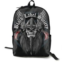 Black Label Society Backpack Canvas Backpack School Bag Casual Backpack Hiking Backpack Unisex