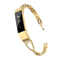 TOYOUTHS Compatible with Fitbit Alta Bands and Fitbit Alta HR Bands, Rhinestone Replacement Bands Accessories Straps Wrist Bands for Women, Gold