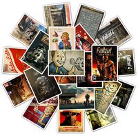 Fallout Game Stickers Pack for Laptop Computer Water Bottles MacBook Luggage Skateboard Motorcycle Cars 25pcs