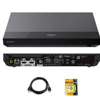 Sony UBP-X700 4K Ultra HD Blu-ray Player with Dolby Vision with Two 6 ft. High Speed HDMI Cable and DVD Lens claner
