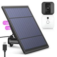 KASMOTION [Upgraded Version] Solar Panel for Blink XT XT 2 Security Camera, Wall Mount Outdoor Weather Proof Solar Power Charging Panel for Blink XT XT 2 Home Security Camera System