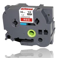 WJHHC 1 Packs Compatible for Brother P-Touch Laminated TZe-465 TZ 465 Label Tape White on Red 8m (26.2ft) 36mm (1.4 inch)