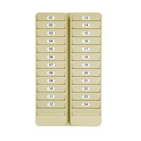 Pyramid 500-24 Badge Rack, 24 Pocket