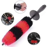 Fitosy Wheel Rim Brush, Soft Bristle Long Master Car Wheel Brush Easy Reach Rim Tire Detailing Brush Car Washing Brush for Wheels Rims Exhaust Tips Vehicle Engine Motorcycles, No Scratches
