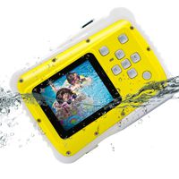 Kids Camera, Vmotal Underwater Action Camera Dust Proof Camcorder Waterproof Sports Camera HD Camcorder for Children Kids Toys with 2 Inch LCD Display (Yellow)
