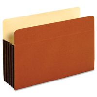 Globe-Weis/Pendaflex File Pockets, 5.25-Inch Expansion, Tyvek Gussets, Legal Size, Brown, 10 Pockets per Pack (64274)