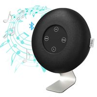 Bluetooth Speaker, Portable Wireless Bookshelf Speaker, 10W Stereo Speaker Long Time Playback, Support 3.5mm Aux Input, Volume +/-, Play/Pause, Handsfree Call Buttons- Elegant Black Fabric Design