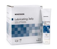 McKesson Lubricating Jelly 4 oz. Tube Sterile 16-8919 Box of 12