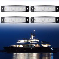 PSEQT 6 LED Marine Boat Trailer Utility Led Interior Lights Deck Pontoon Kayak Transom Navigation Bow Yacht Waterproof ¡­