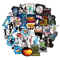 Water Bottle Extreme Sports Stickers Laptop Stickers Pack 50 Pcs Decals for Water Bottle Laptops Ipad Cars Luggages