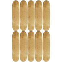 Moose 10 Count 7.5" Blank Skateboard Deck Natural 7-Ply Canadian Maple