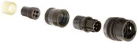 Amphenol Industrial PT06E-8-4P Circular Connector Pin, Environmental Resisting, Bayonet Coupling, Solder Termination, Straight Plug, 8-4 Insert Arrangement, 8 Shell Size, 4 Contacts