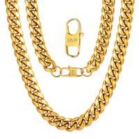 Personalised Mens Gold Chains 20inch 18K Gold Filled Male Jewelry