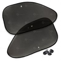 Zone Tech Mesh Side Window Sun Shades - 2-Piece Premium Quality Car Pop-Up Mesh Side Window Sunshade