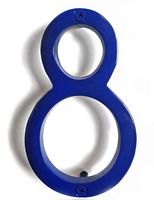 NACH hh-sdw6-blu-8 House Address Number Floating Shadow, Glossy Blue #8