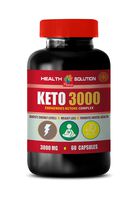 Natural Energy Supplements for Women - Keto 3000 MG - EXOGENOUS Ketone Complex - Keto Extra Strength - 1 Bottle 60 Capsules