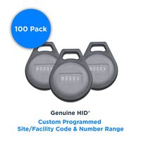 HID 1346 ProxKey III Proximity Key Fob - 26bit H10301 Format - Custom Programmed Site/Facility Code & Number Range (Pack of 100)